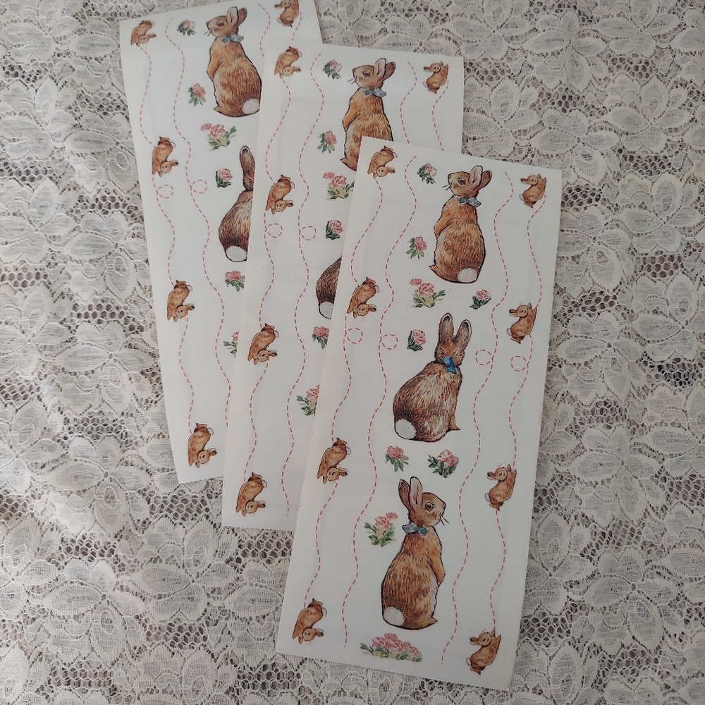 Colorbok Peter Rabbit Stickers Big Bunny Borders Scrapbook or Craft Supply